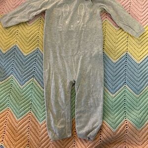 Gray Bunny Onesie
